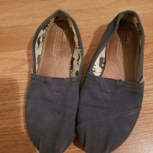 TOMS slip on flats Blue/gray - Picture 4 of 8